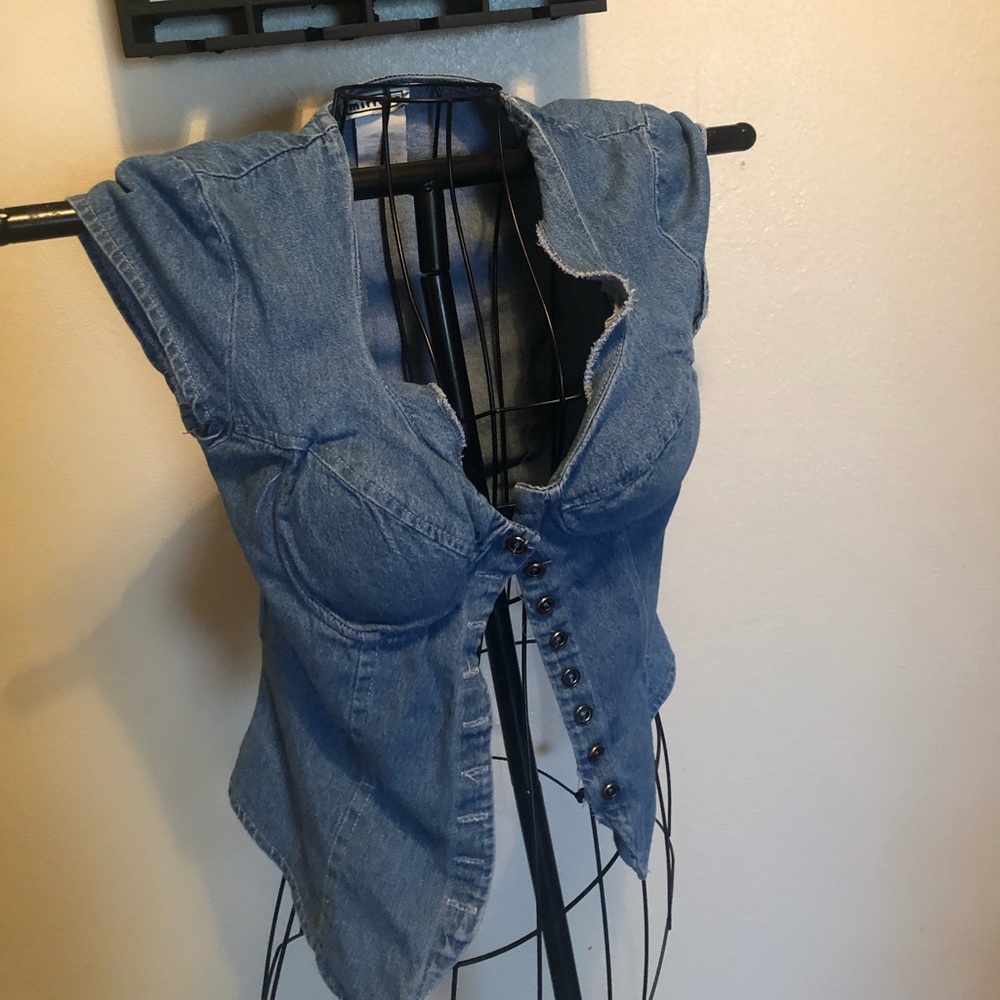 Denim top